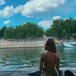 China Anne McClain Instagram – La Seine • any great book recommendations? something riveting 📖 Seine River, Paris, France