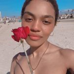 China Anne McClain Instagram - a sweetheart gave me a rose at the beach. I hope all his dreams come true ❤️