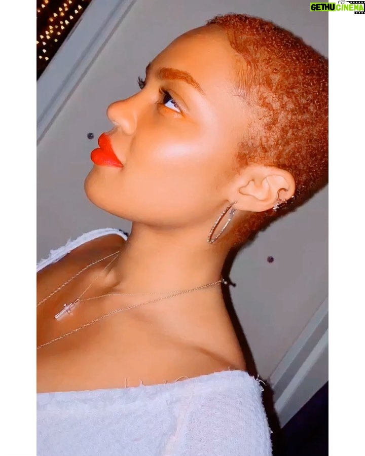 China Anne McClain Instagram - went red again.❤️