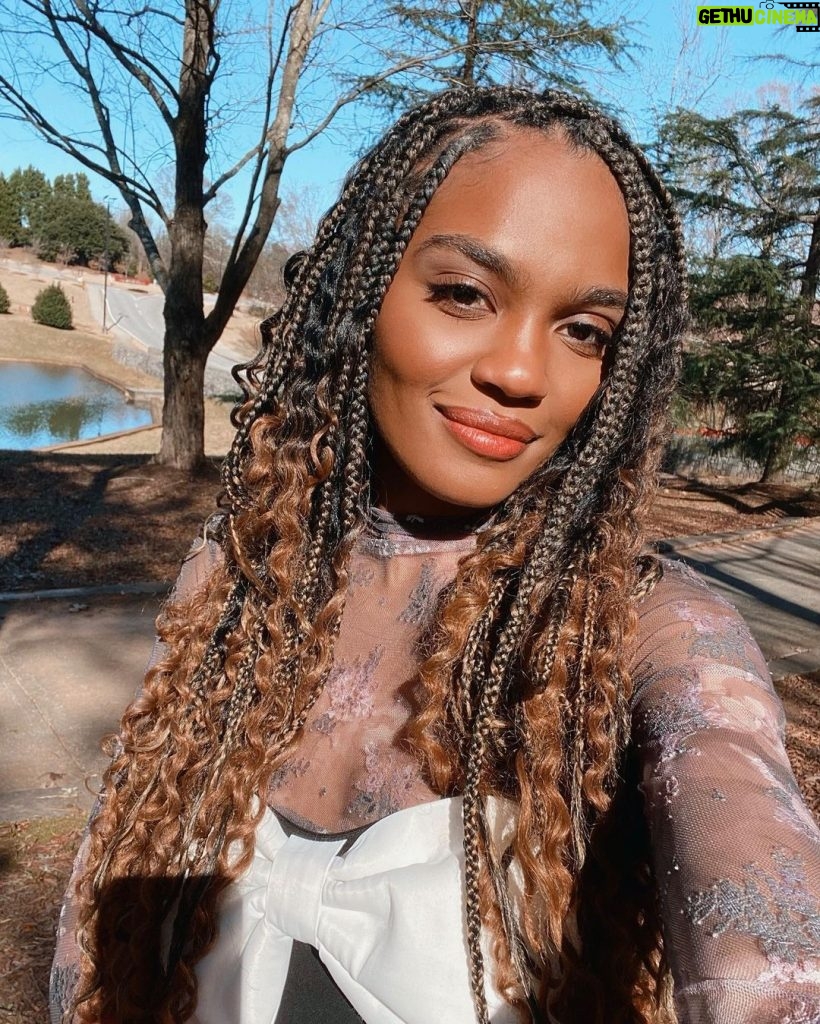 China Anne McClain Instagram - hello all, it’s been a while 🌸 i’m so excited for Christmas! :) Tyler Perry Studios