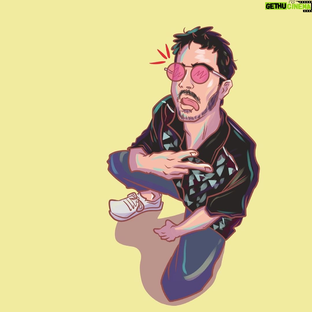 Chino Darín Instagram - ✍️ by @makkoilustraciones