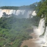 Chino Darín Instagram - Hace un par de años flashando con @ursulolita en la Garganta del Diablo. “Parece hecho por ordenador!” #TBT 🇦🇷♥️ Gracias a nuestra guía Yoli por tremenda experiencia! 🙏🏽 Garganta Del Diablo, Cataratas Del Iguazu, Argentina