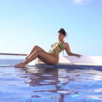 Chloe Bailey Instagram - drinking my water and minding my business 🌊 St. Lucia