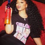 Chloe Bailey Instagram - thank you @Ciroc for celebrating the end of my US tour leg with me! #ad cheers to another successful run 😍 incredibly grateful!!   CÎROC Vodka. Distilled From Fine French Grapes. 40% Alc/Vol. Imported from France by Diageo, New York, NY. Drink responsibly. Don’t share with anyone under legal age.