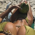 Chloe Khan Instagram - Day at the beach 🥥 #riodejaneiro 🇧🇷💚 Rio De Janeiro, Brazil