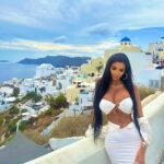 Chloe Khan Instagram - Angel energy 🤍 🕊️ Santorini, Greece