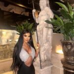 Chloe Khan Instagram - @sheesh_uk nights 🖤 Dress by @catwalk_connection Sheesh Restaurant, London