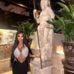 Chloe Khan Instagram - @sheesh_uk nights 🖤 Dress by @catwalk_connection Sheesh Restaurant, London