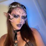 Chloe Veitch Instagram - Rate my Halloween looks 🦇 1. Gothic PIXIE 🧚🏽‍♀️ 2. Jessica rabbit 🐰 3. Lioness 🦁 4. D3AD st.trinians 5. Sexy spider bunny 🐰