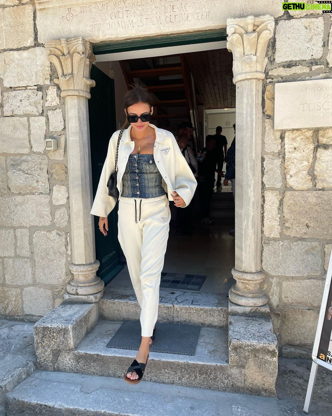 Chloe Veitch Instagram - Took mummy on a cruise 🚢 🤍 📍Split. Croatia @virginvoyages @trendingtravel