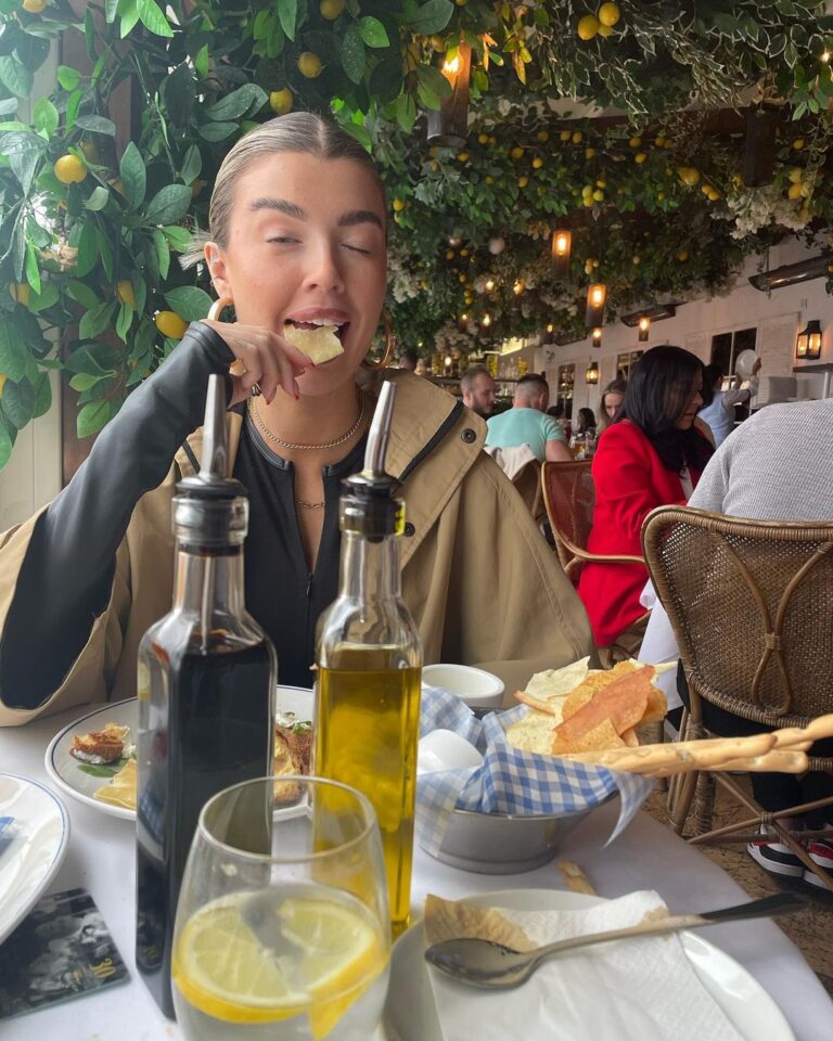 Chloe Veitch Instagram - My toxic trait is knowing I can’t eat cheese but eating it anyway. 🧀
