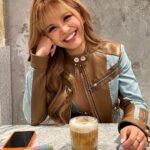 Chonnasorn Sajakul Instagram - Iced chai tea latte might be my actual new fav ☕️ 🎄 #Versace #VersaceHoliday Los Angeles, California