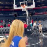 Chonnasorn Sajakul Instagram - Gonna go back home and start practicing my jump shot 🏀 Crypto.com Arena