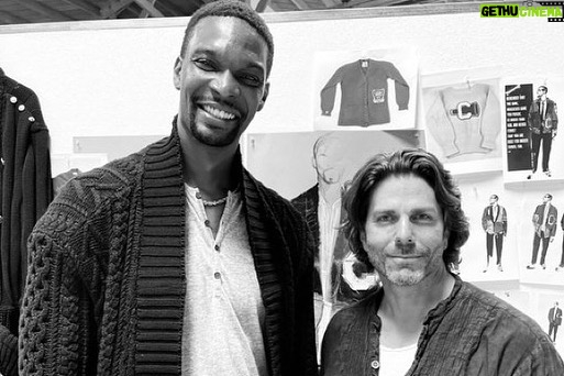 Chris Bosh Instagram - When it came time to pick my outfit for my Hall of Fame induction, I wanted to tell a story. I knew my good friend @greglauren would be able to help me create something unique. Here’s the story of the Jacket that we created for one of my biggest days. Link in bio to read about it #BoshHoF