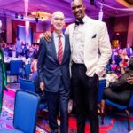 Chris Bosh Instagram - What a night. And the orange jacket fits just right. Honored to receive my @hoophall ring and jacket tonight beside some legends of the game. Big speech tomorrow. Can’t wait. #BoshHoF #21HoopClass Mohegan Sun