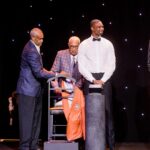 Chris Bosh Instagram - What a night. And the orange jacket fits just right. Honored to receive my @hoophall ring and jacket tonight beside some legends of the game. Big speech tomorrow. Can’t wait. #BoshHoF #21HoopClass Mohegan Sun