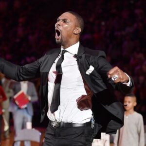 Chris Bosh Instagram - My career didn’t end soaked in champagne, celebrating a championship, or even in tears on the court. It ended in a doctor’s office in the middle of the afternoon. But when a door is closed, a window opens. 

New challenges ahead. #BoshHOF #21HoopClass