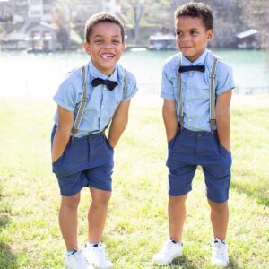 Chris Bosh Instagram - Happy Birthday to my two handsome boys! 🎂🎉 Time is flying and you’re already 5! Wow! You guys make any day brighter every time I see your faces. #BoshTwins #BoshFamily