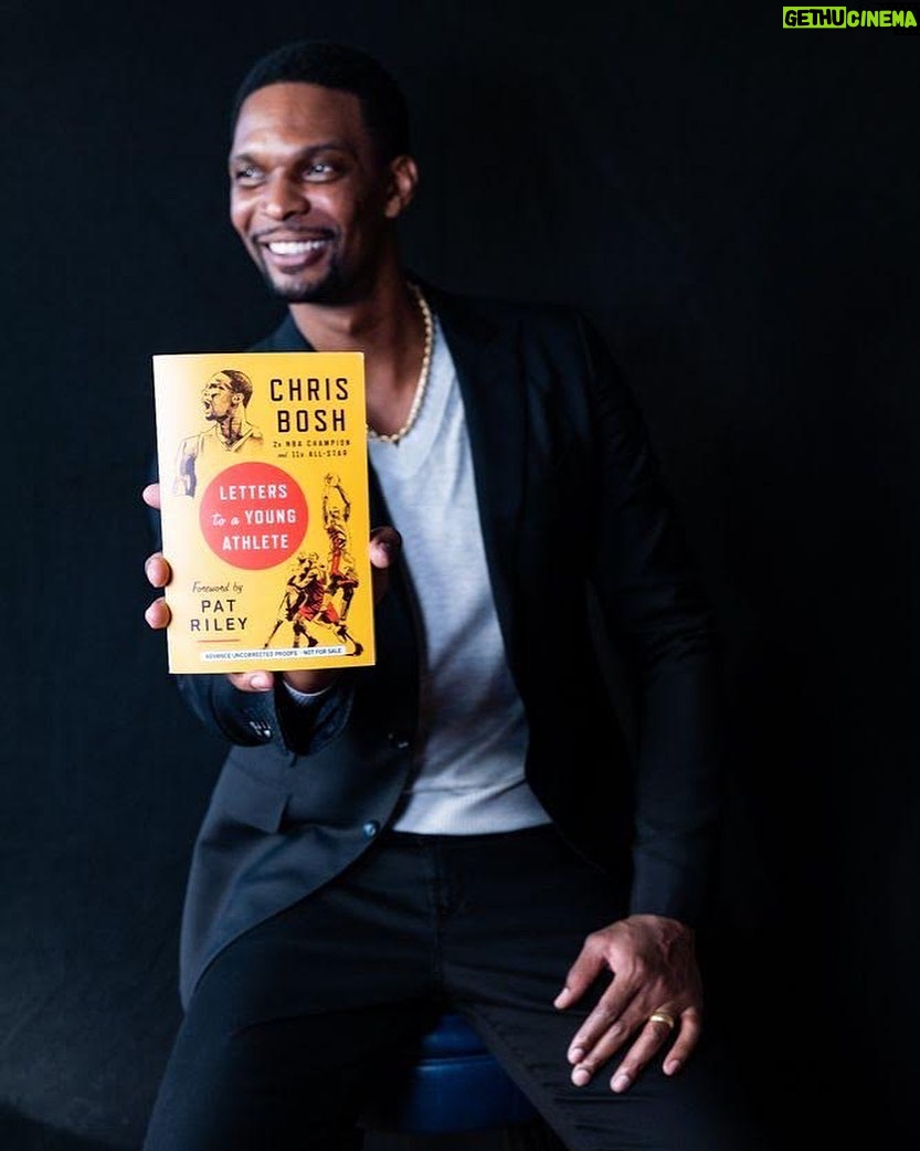 Chris Bosh - 6.7K Likes - BIG NEWS 🚨🚨🚨 I’m so excited and proud to share my new book! Letters to a Young Athlete is filled with the things that have helped me in my journey as an athlete and a person. It’s out on June 1 from @penguinpress. Pre-order it now and receive an exclusive video from me. Link in bio, fam! 🏀 🔥 #letterstoayoungathlete