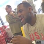 Chris Bosh Instagram – Throwback to me, @kingjames, @dwighthoward, @cp3 and @dwill8 eating burgers at a gas station back in 2008 to kill time before our flight to China the Olympics.

Recorded on my flip cam. A classic.