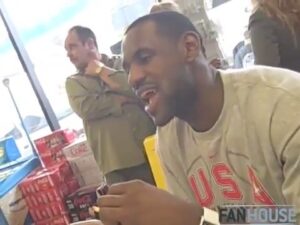 Chris Bosh Instagram - Throwback to me, @kingjames, @dwighthoward, @cp3 and @dwill8 eating burgers at a gas station back in 2008 to kill time before our flight to China the Olympics. Recorded on my flip cam. A classic.