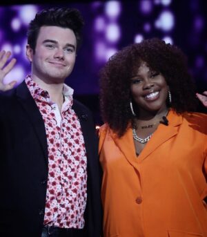 Chris Colfer Instagram - You can catch me and @msamberpriley tonight on @namethattunefox. I’ll be playing for the incredible @makeawishamerica. 😎🎤🎶
