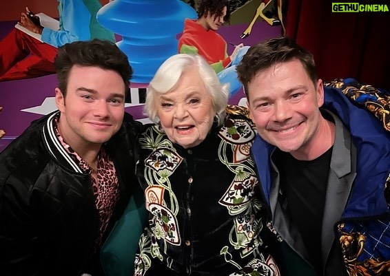 Chris Colfer Instagram - I just got back from @sundanceorg where we celebrated my dear friend June Squibb and her incredible new movie #Thelma! I can’t wait for you all to see it! It is the most charming, heartwarming, and hilarious action comedy ever. And at 94, June is doing flips, stunt driving, and shooting guns! Keep an eye out for it!