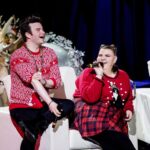 Chris Colfer Instagram - Had a blast with the #Glee gang at this year’s #Snixxmas fundraiser. It’s streaming on Mandolin.com and the proceeds go to @alexandriahousela in honor of our amazing friend #NayaRivera. 🎅🏼🎄❤️ 📸: @wesandalex