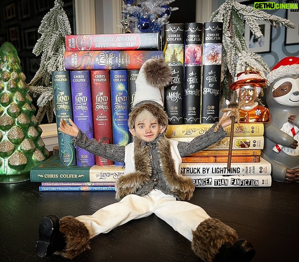 Chris Colfer Instagram - This is my yearly reminder that books make great gifts for kids and are a wonderful way to support independent bookstores / small businesses! (Creepy elf not included.) Link in bio!🎄🎅🏼☃️🎁