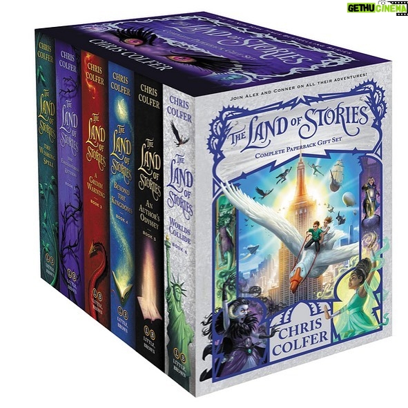 Chris Colfer Instagram - Interested in a personalized signed set of #TheLandofStories? During this year’s #BannedBooksWeek, you can bid on one to help @PrideandLessPrejudice provide 800 LGBTQ-inclusive books to classrooms across the U.S. and Canada. Check out their page for more info on their #BannedTogether virtual auction, which is happening from Sept. 22- 25. ❤️🏳️🌈plp.schoolauction.net/bannedtogether