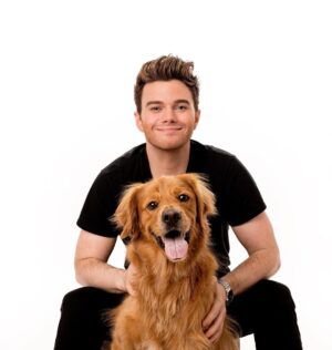 Chris Colfer Instagram - Me with the true stars of the family. Huge thanks to @charlienunnphotography for including me, Cooper, and Fitzgerald in their upcoming charity project! 🐶