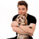 Chris Colfer Instagram - Fitzgerald was not thrilled about his first photoshoot. 🤣🤣 Thank you so much to @charlienunnphotography for including me, Fitzgerald, and Cooper in the upcoming coffee table book for animal charity. Can’t wait to share the rest of the photos! 🐶