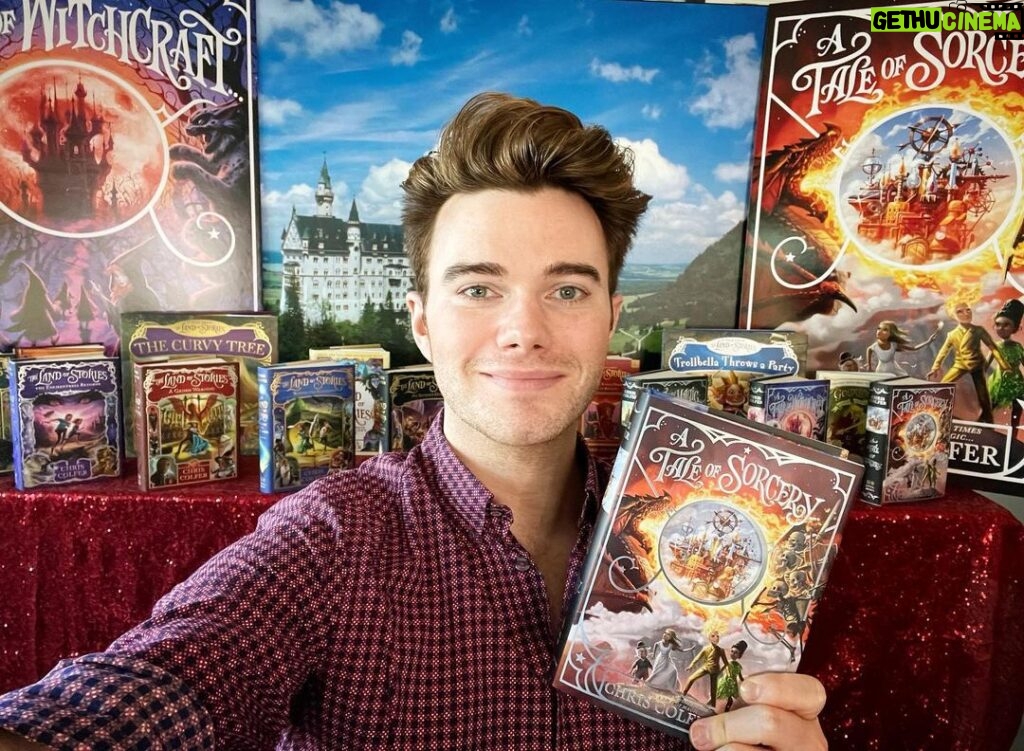Chris Colfer Instagram - That’s a wrap on the #ATaleOfSorcery virtual book tour! Thank you to everyone around the world for joining us! Also, big thanks to @barnesandnoble, @andersonsbookshop, and @bookpeople for hosting me, our brilliant engineers, and to @hayley_podschun for being the hostess with the mostess. Hope you all enjoy the book! 😎