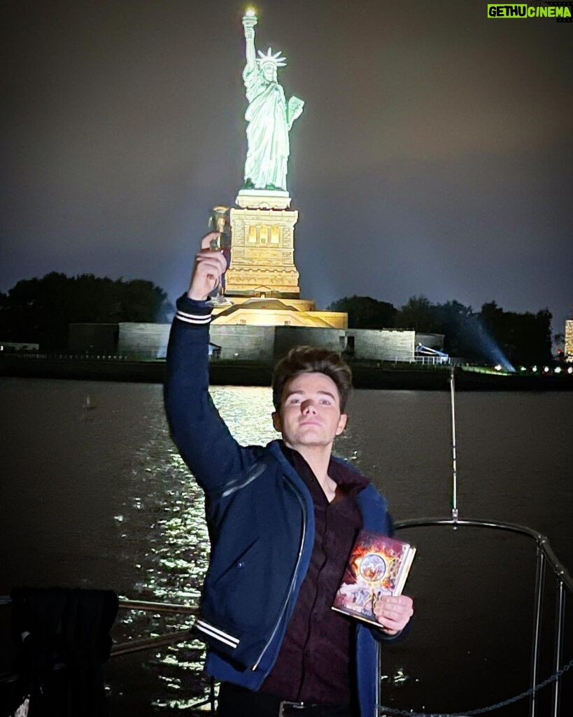 Chris Colfer Instagram - Thank you to New York City and the crew of the Liberty for helping me launch my new book. #ATaleOfSorcery