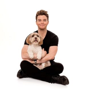 Chris Colfer Instagram - Me with the true stars of the family. Huge thanks to @charlienunnphotography for including me, Cooper, and Fitzgerald in their upcoming charity project! 🐶