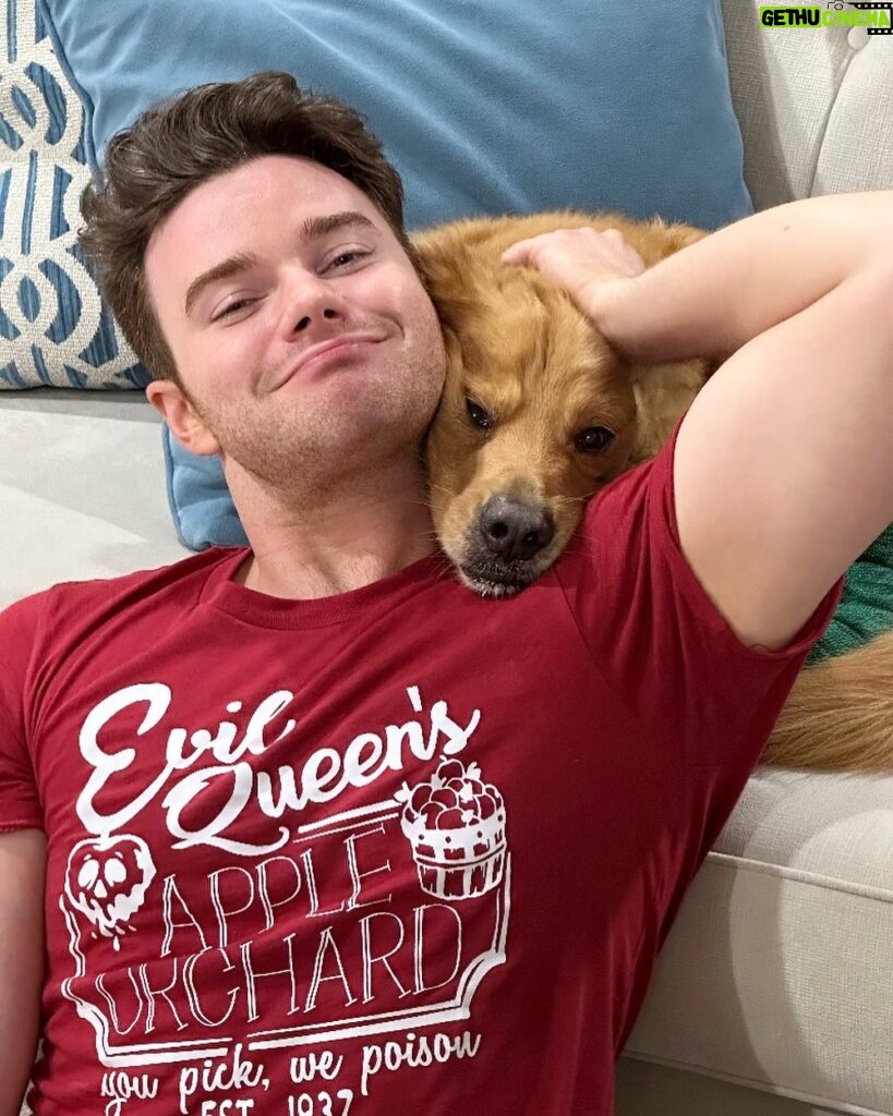 Chris Colfer Instagram - This guy has a big surgery today. Please wish him well! 🥰❤️