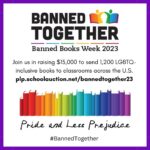 Chris Colfer Instagram - @PrideandLessPrejudice is an amazing non-profit organization that I’m honored to work with. Their #BannedTogether virtual auction is October 5th through October 8th, and you can bid on a signed copy of the 10th Anniversary Illustrated edition of The Land of Stories WITH a personalized video message from me. 😎📸 Check out their page for more details! #BannedBooksWeek