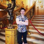 Chris Colfer Instagram - “The reflection has changed a bit.” Titanic Exhibit