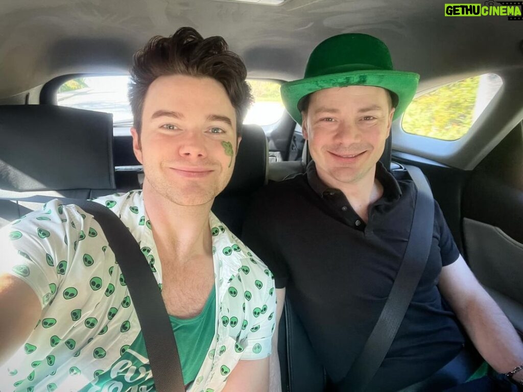 Chris Colfer Instagram - Happy St. Patrick’s Day! 🍀🍀🍀 This is our “before” photo.