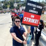 Chris Colfer Instagram - Proud member! @wgawest @wgaeast #wgastrike