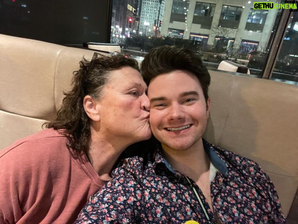 Chris Colfer Instagram - CHICAGO!!! Go see Highway Patrol at the Goodman Theatre! It’s absolutely fantastic! It stars my good friends @danadelany and @dotmariejones and they are both phenomenal! Get tickets while you can - it’s gonna be a huge hit! #Chicago #HighwayPatrol