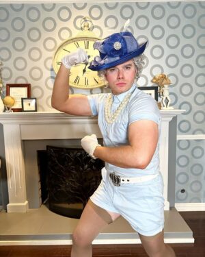 Chris Colfer Instagram - Dress for the job you want. #Halloween2023 🎃👑