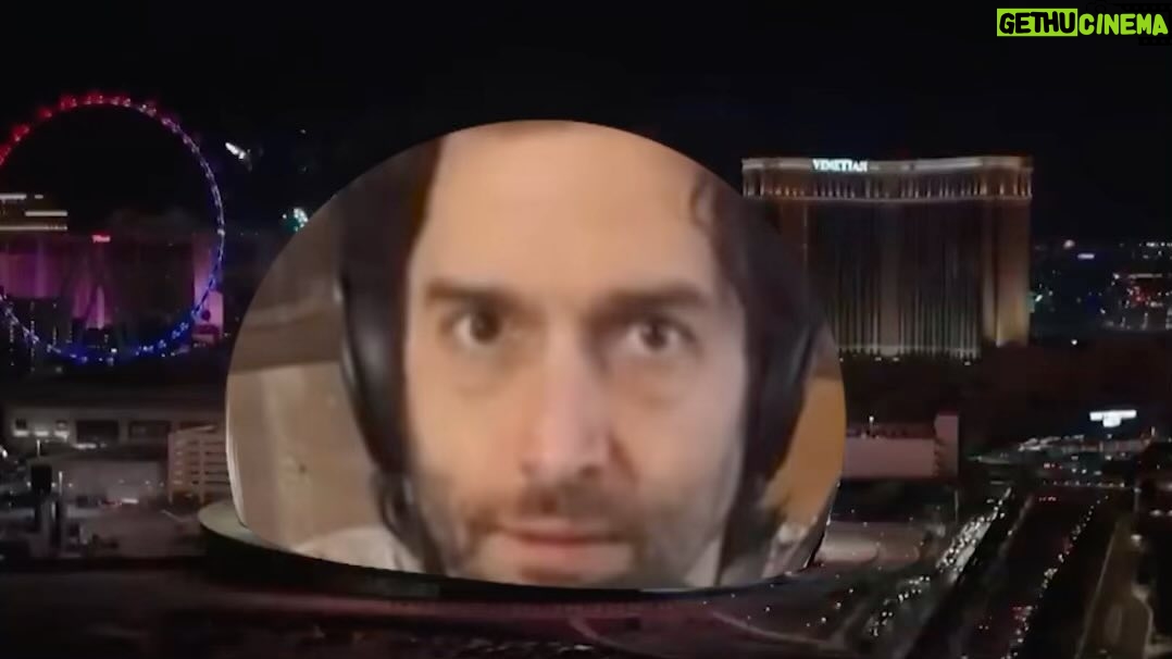 Chris D'Elia Instagram - Vegas I’m here and look what they did to the new sphere just for ME!!!!! Sound on.