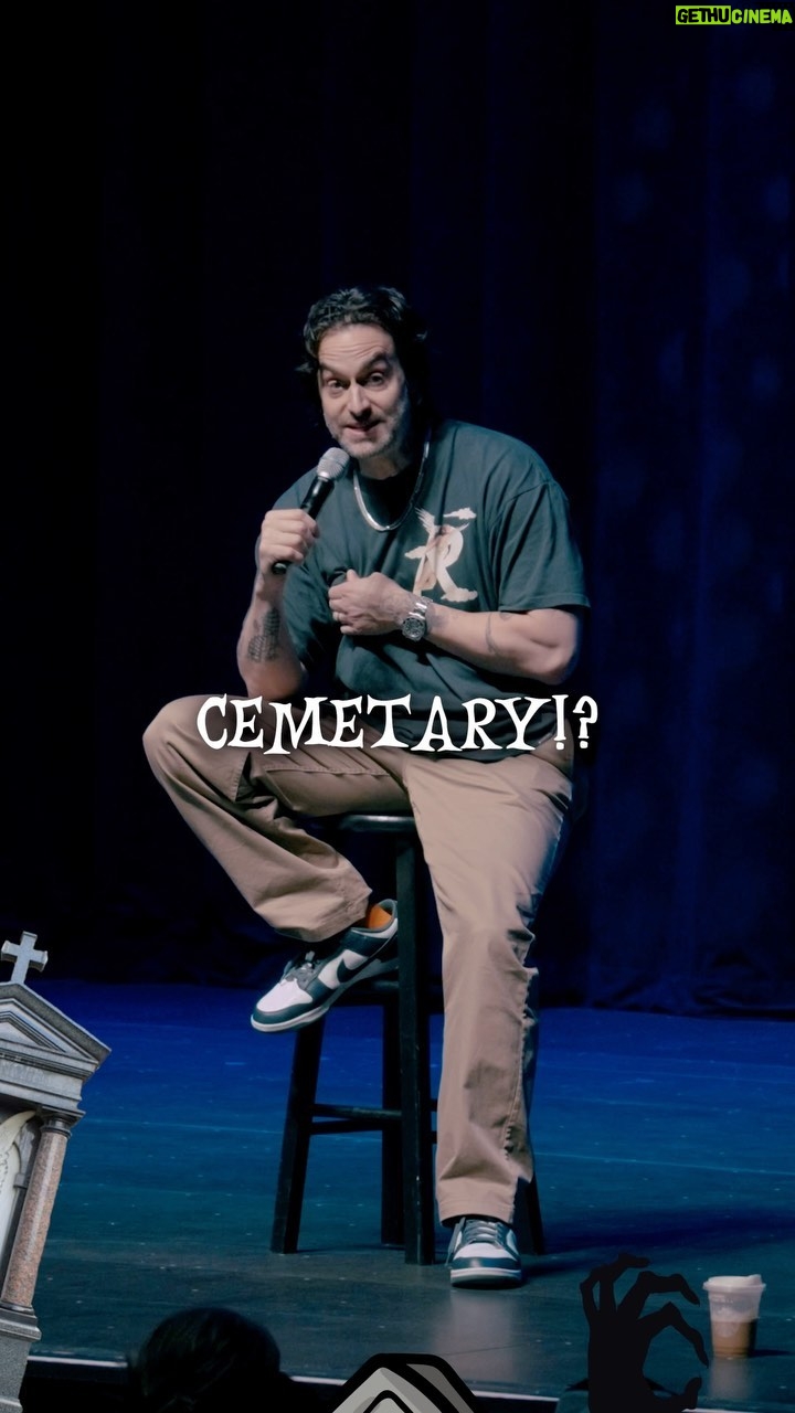 Chris D'Elia Instagram - ๐๐๐ Hereโs another clip. I didnโt know a cemetery was a hotspot on a main strip. FULL VIDEO ON MY YOUTUBE #comedy #standup #standupcomedy #crowdwork #colorado