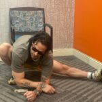 Chris D'Elia Instagram - Stretching for tour - Chrisdelia.com let’s go!