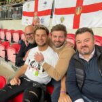 Chris Hughes Instagram - Euro 2020 final; thread. 1) Full time; rapped to some kings to lift the mood a bit. 2) Picture at half time 1-0 up with the boys. 3) Picture at 1am on the tube with the Italians. God bless this footballing nation. Proud of the English lads 🤍❤️🏴󠁧󠁢󠁥󠁮󠁧󠁿🦁 Wembley Stadium