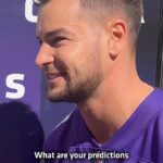 Chris Hughes Instagram - Fellow UK Vikings fan @chrishughesofficial reckons we’ll win 28-20 today 👊 What’s your prediction for today’s game? 🤔 #VikesVisitUK