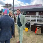 Chris Hughes Instagram - The perfect suit for St. Patrick’s Day ☘️ @houseofcavani have had me covered for the whole festival! I’ll be wearing more styles for this years Grand National. If you’re needing a suit use my code ‘HUGHES20’ for a discount 🫶🏽🐎 ad Cheltenham Racecourse