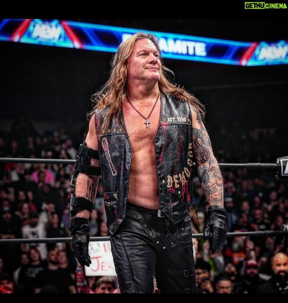 Chris Jericho Instagram - Hell bent for leather…and the @aew tag team Championships! #AEWWorldsEnd Nassau Coliseum