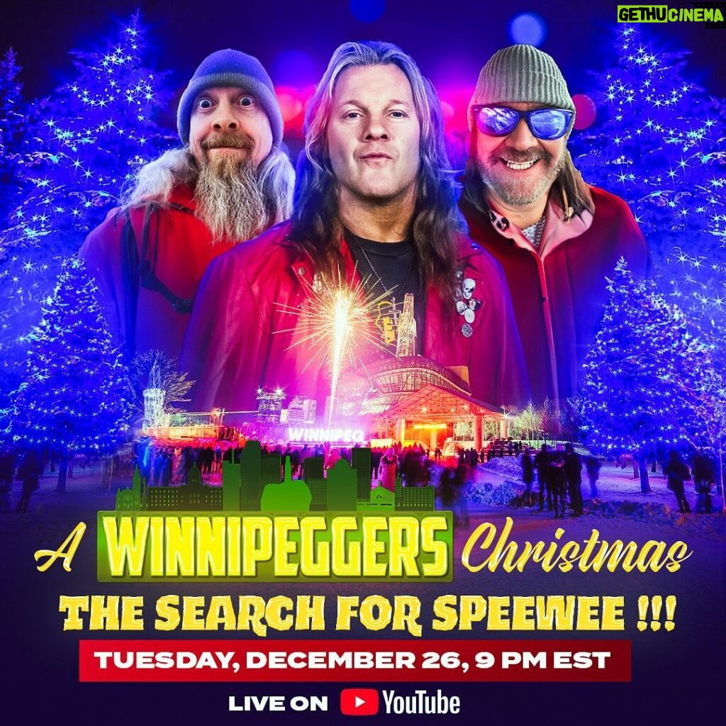 Chris Jericho Instagram - We’re back! Come be a part of the #Winnipeggers Christmas on Boxing Day Dec 26, LIVE at 9pm EST on @youtube… and see what kind of ridiculousness we have planned! (Which is nothing so far….) @dave_spivak_project_ #Rybo Salisbury House, 1570 Regent Ave W, Winnipeg, Mb R2c 3b4